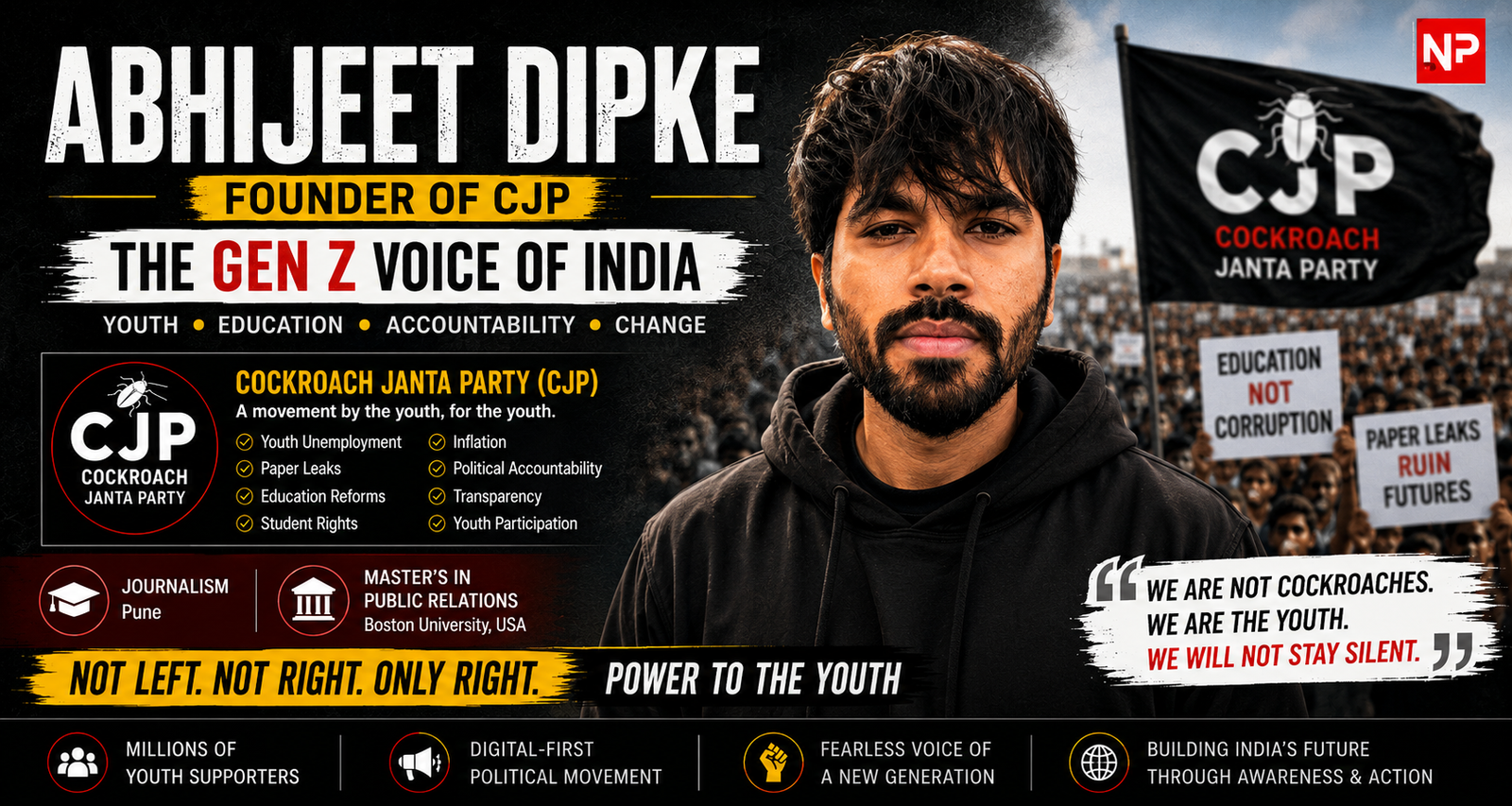 Abhijeet Dipke founder of CJP youth movement